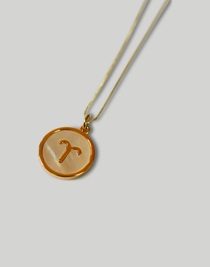 Taurus Zodiac Sign - Rolo Chain Necklace with Diamonds (Gold Vermeil) -  Talisa