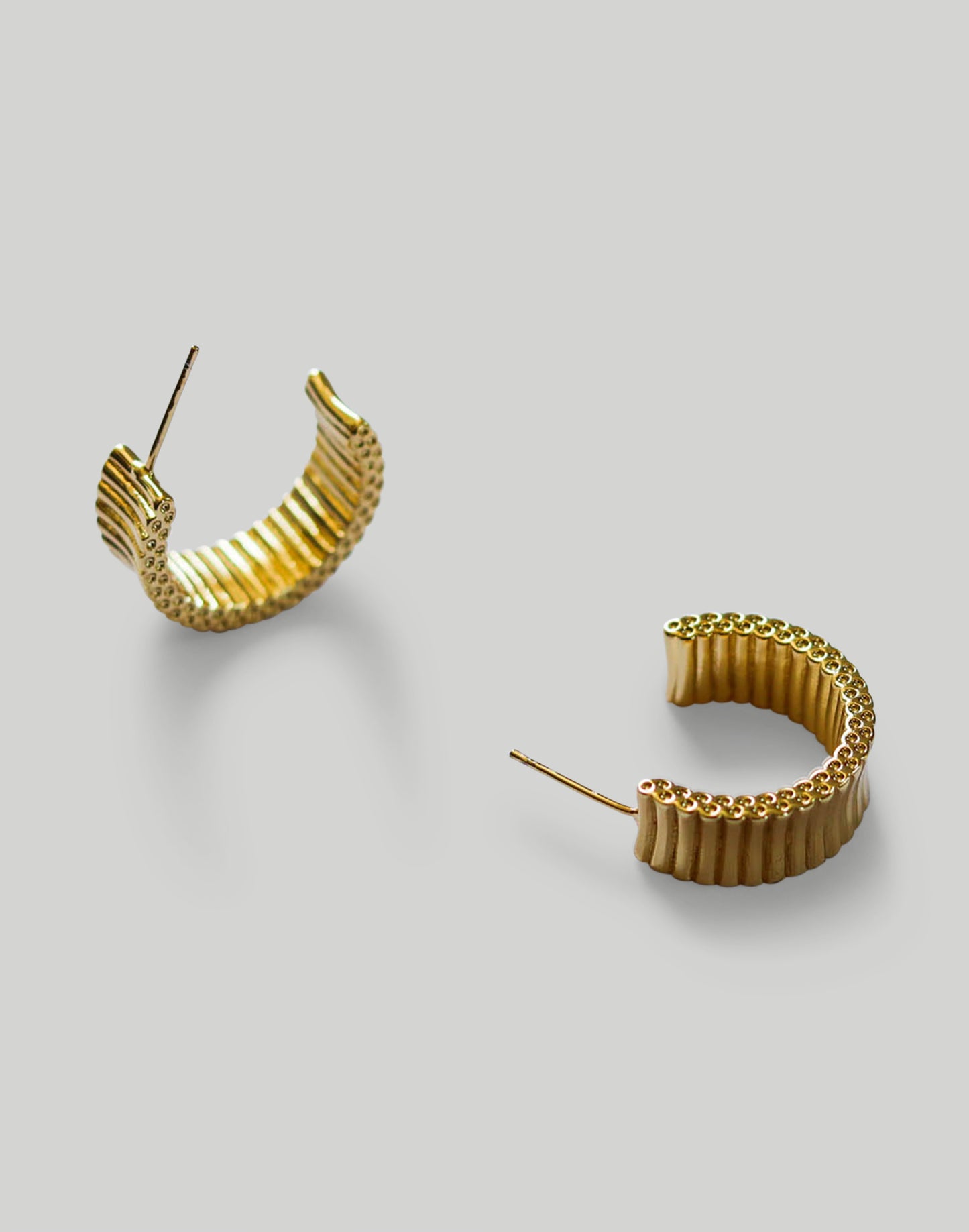 The Chunky Striped Hoop Earrings