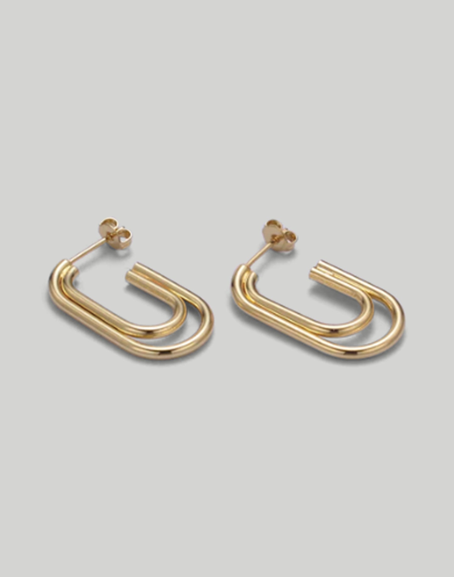 The Dainty Oval Tube Hoops