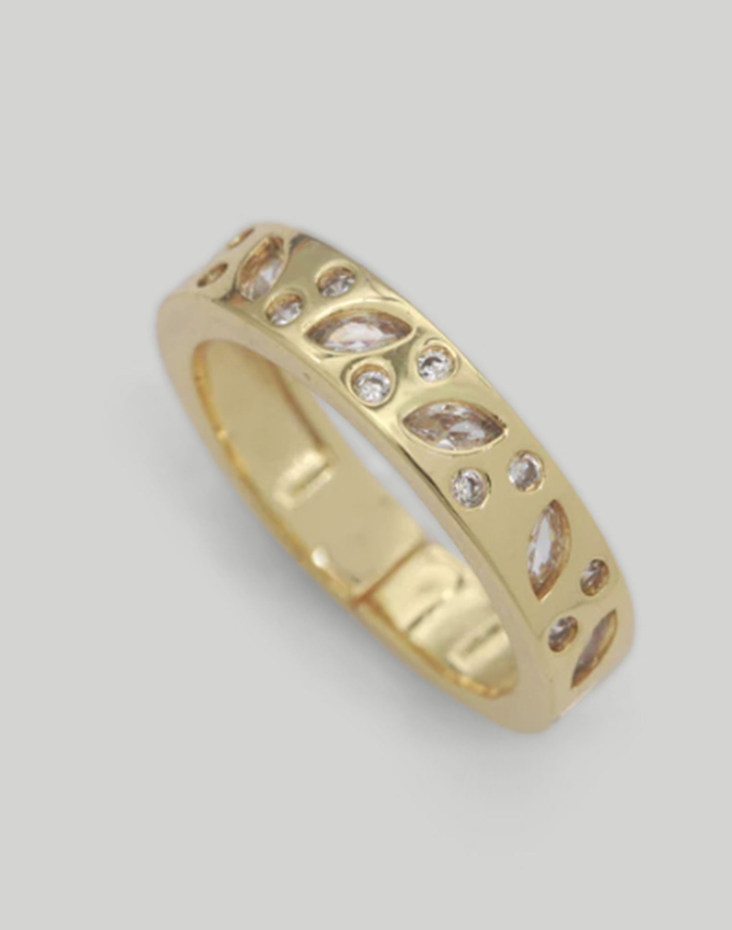 The Gold Stone Stackable Ring