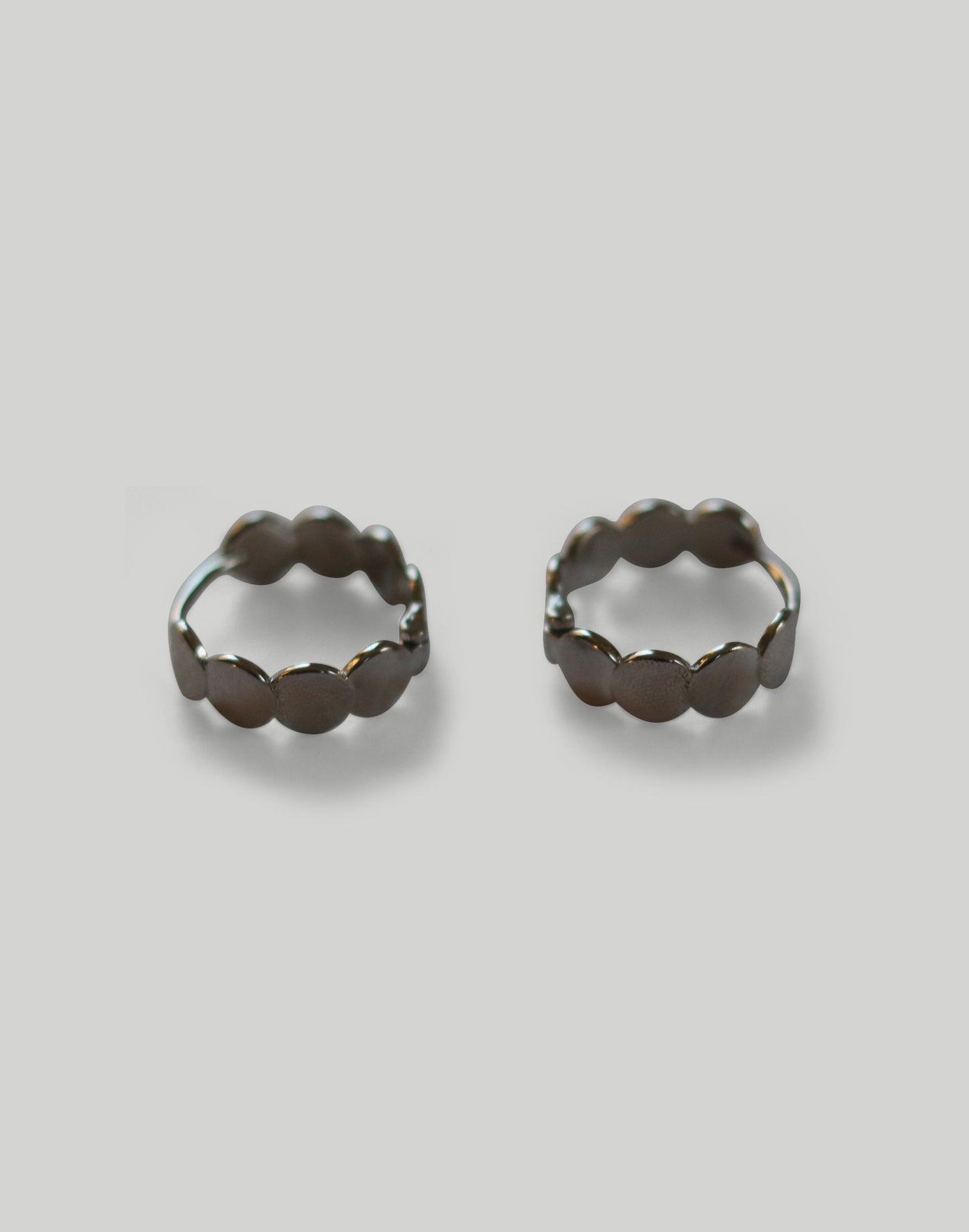 The Round Dotted Huggie Earrings